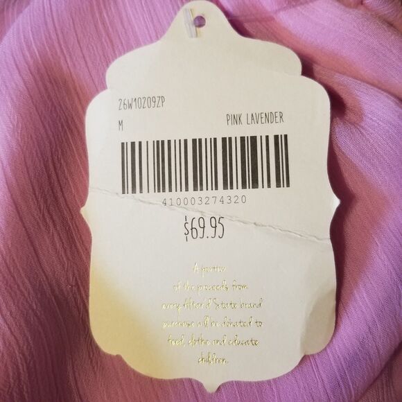 Altar'd State Women's Size M Pink Lavender Short Sleeve Romper Suit - Picture 4 of 6